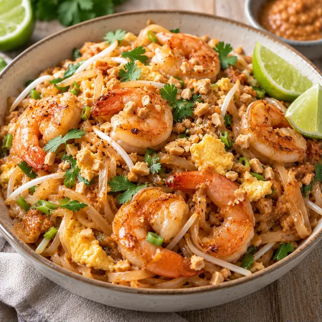 Thaï crevettes savoureuses