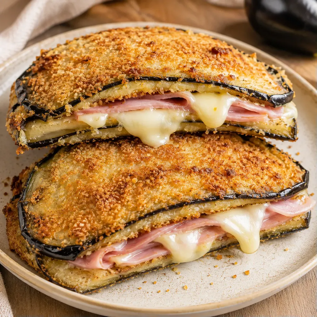 Cordon bleu aubergine