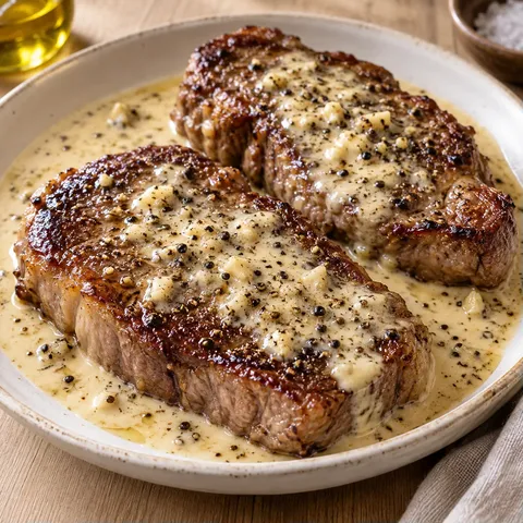 Steak crémeux ail