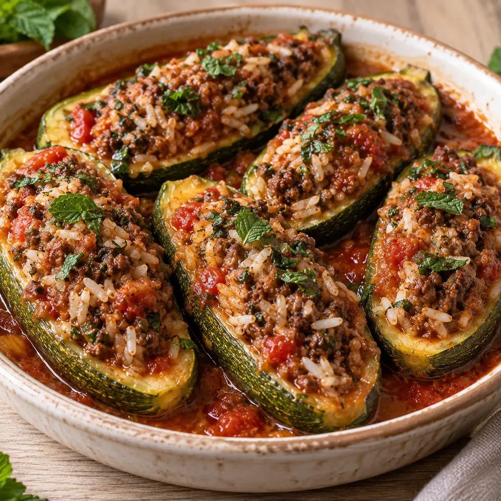 Farcies courgettes orientales
