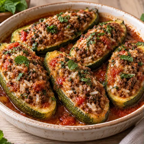 Farcies courgettes orientales