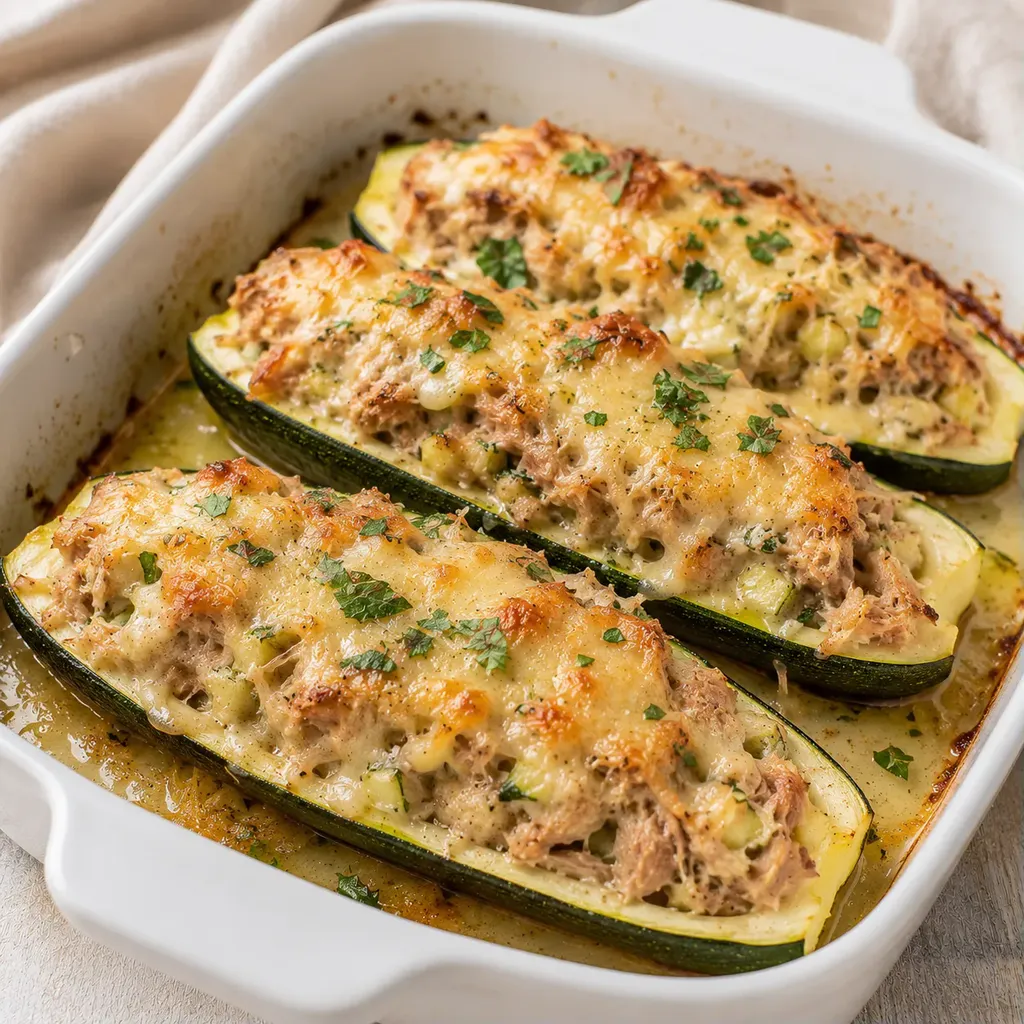 Courgettes thon fromage