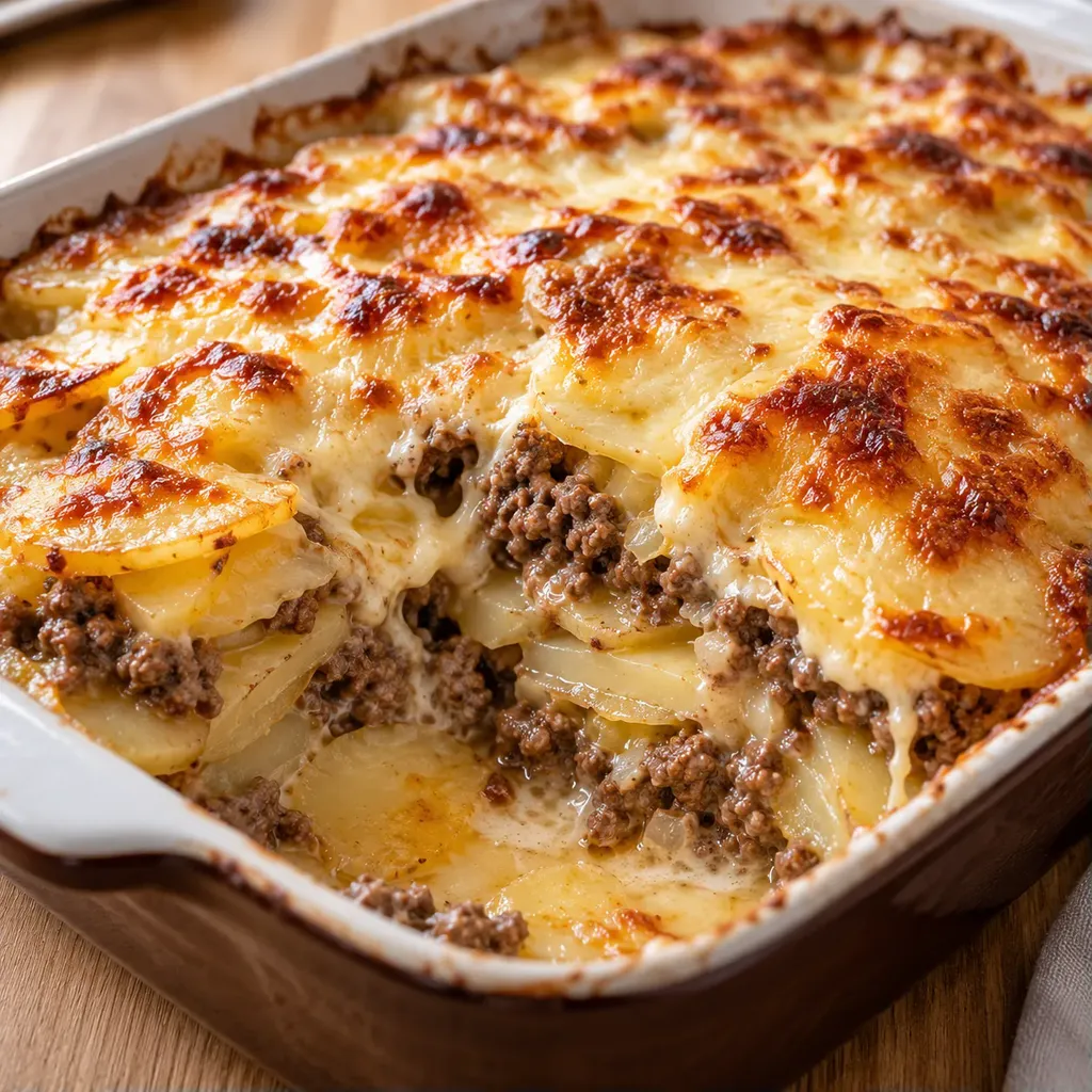 Pommes et Bœuf Gratin