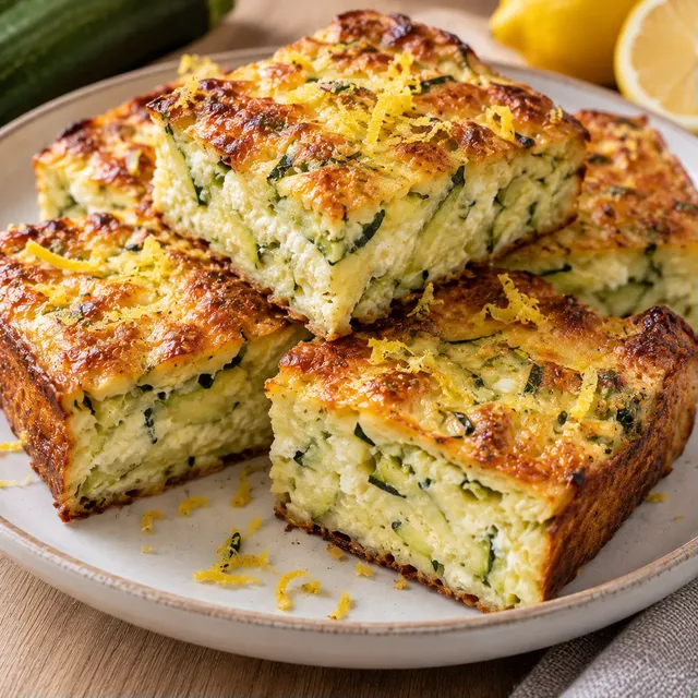 Courgettes ricotta citron