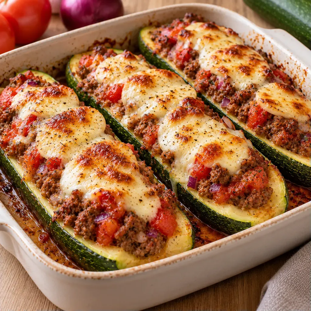 Courgettes garnies moelleuses