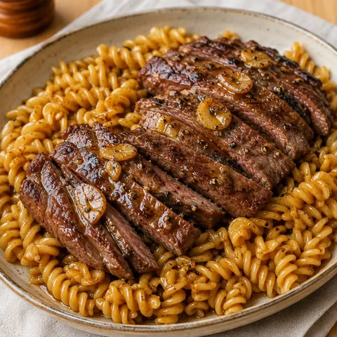 Rotinis steak miel ail