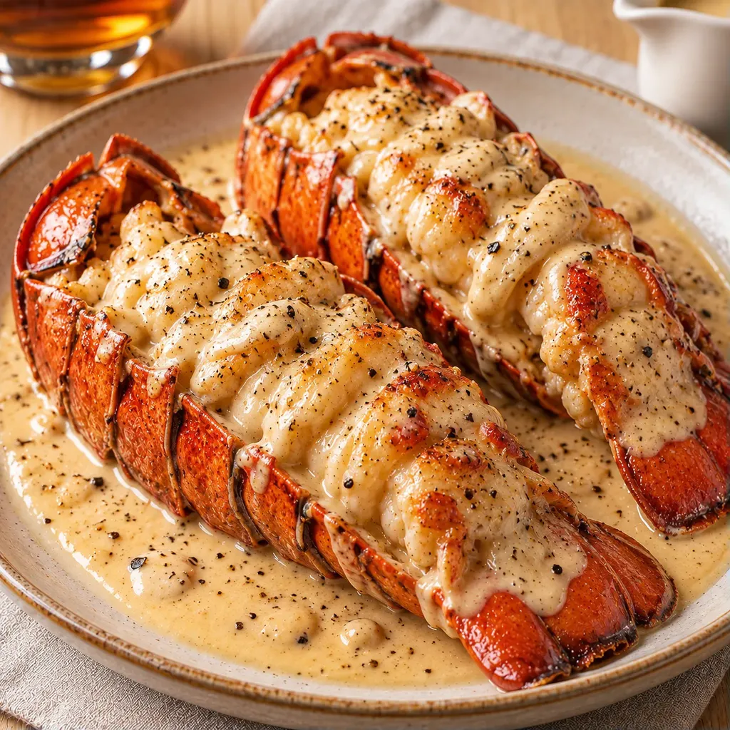 Langouste crème cognac