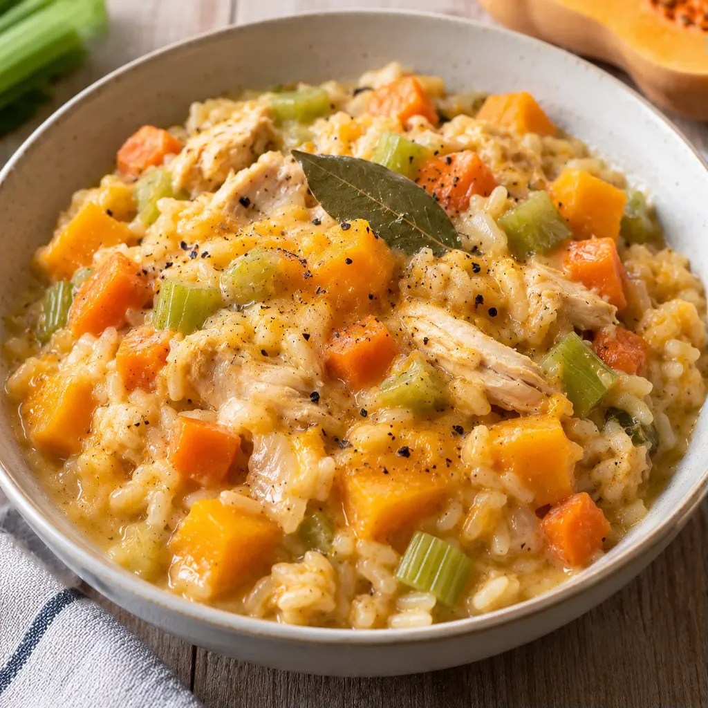 Poulet courge cheddar
