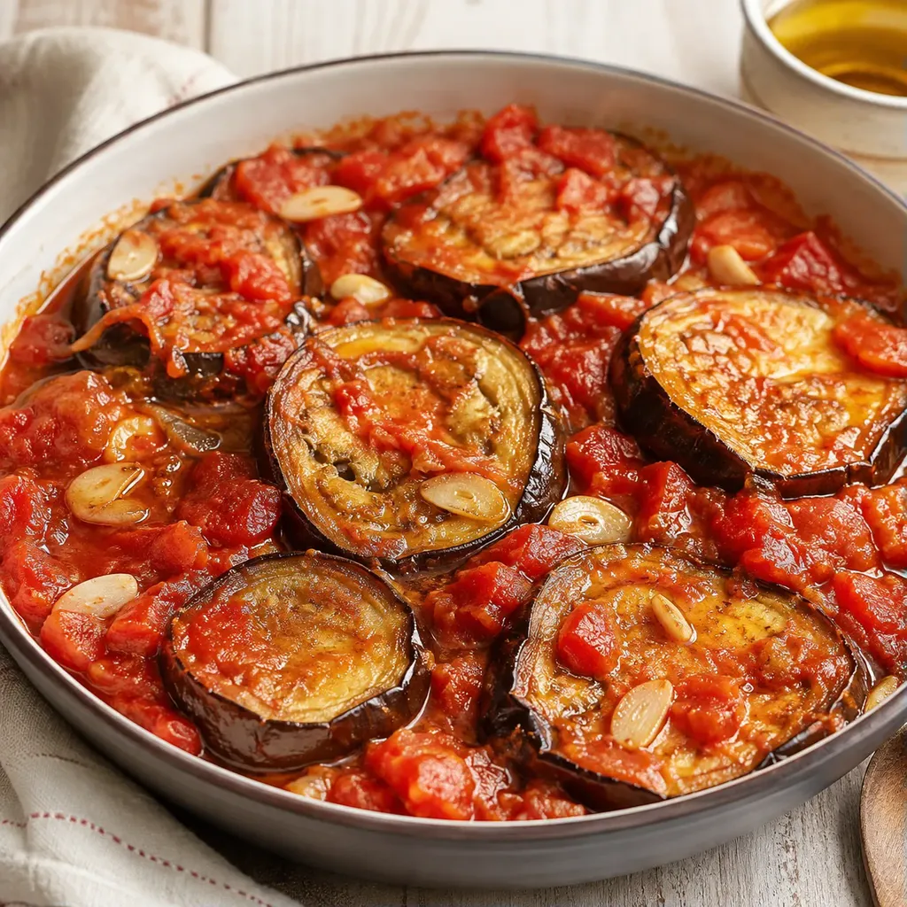 Aubergines et tomates