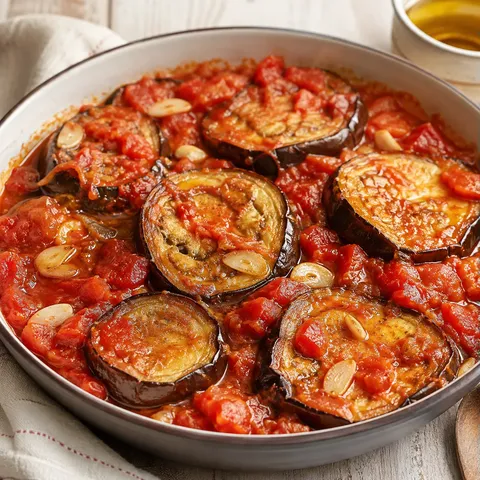 Aubergines et tomates
