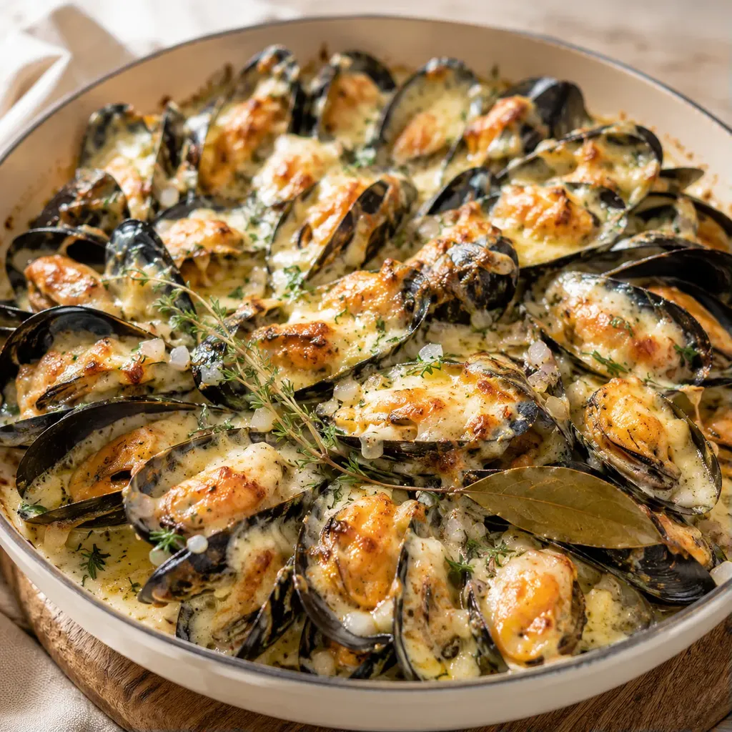 Moules Crème Fromage