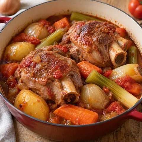 Porc fondant légumes