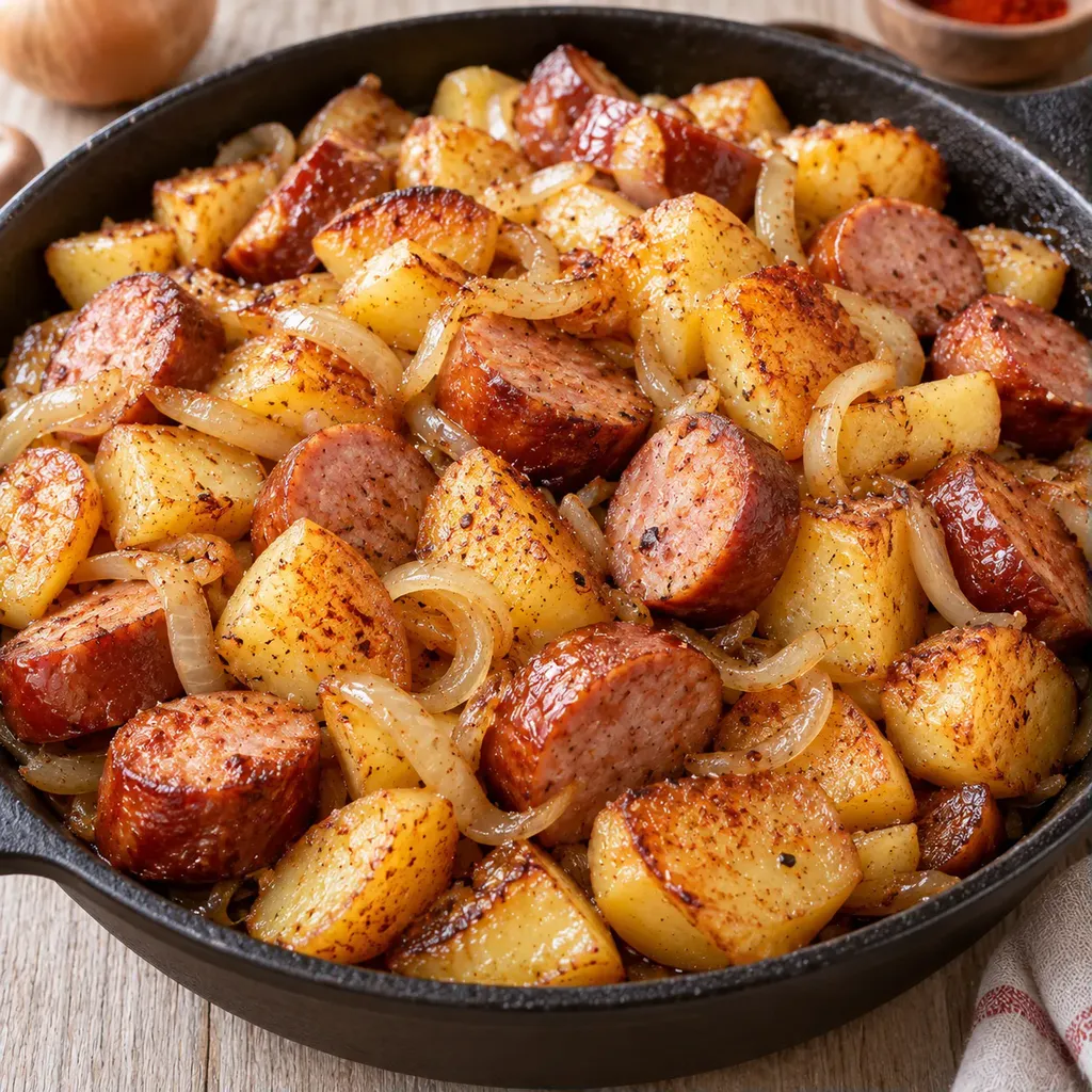 Pommes de terre saucisses