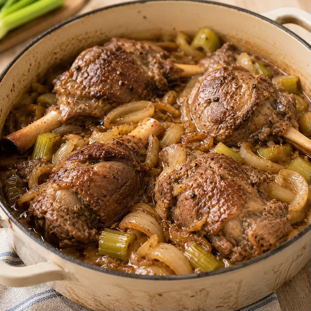 Agneau mijoté aux légumes