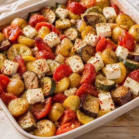 Rôtis Feta Légumes