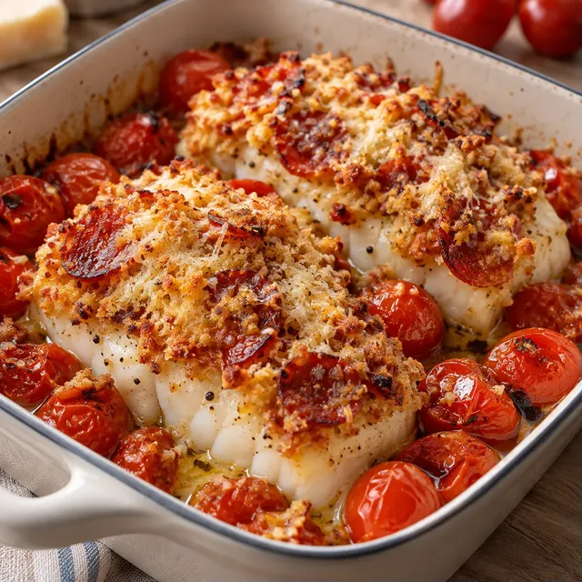 Crumble cabillaud chorizo