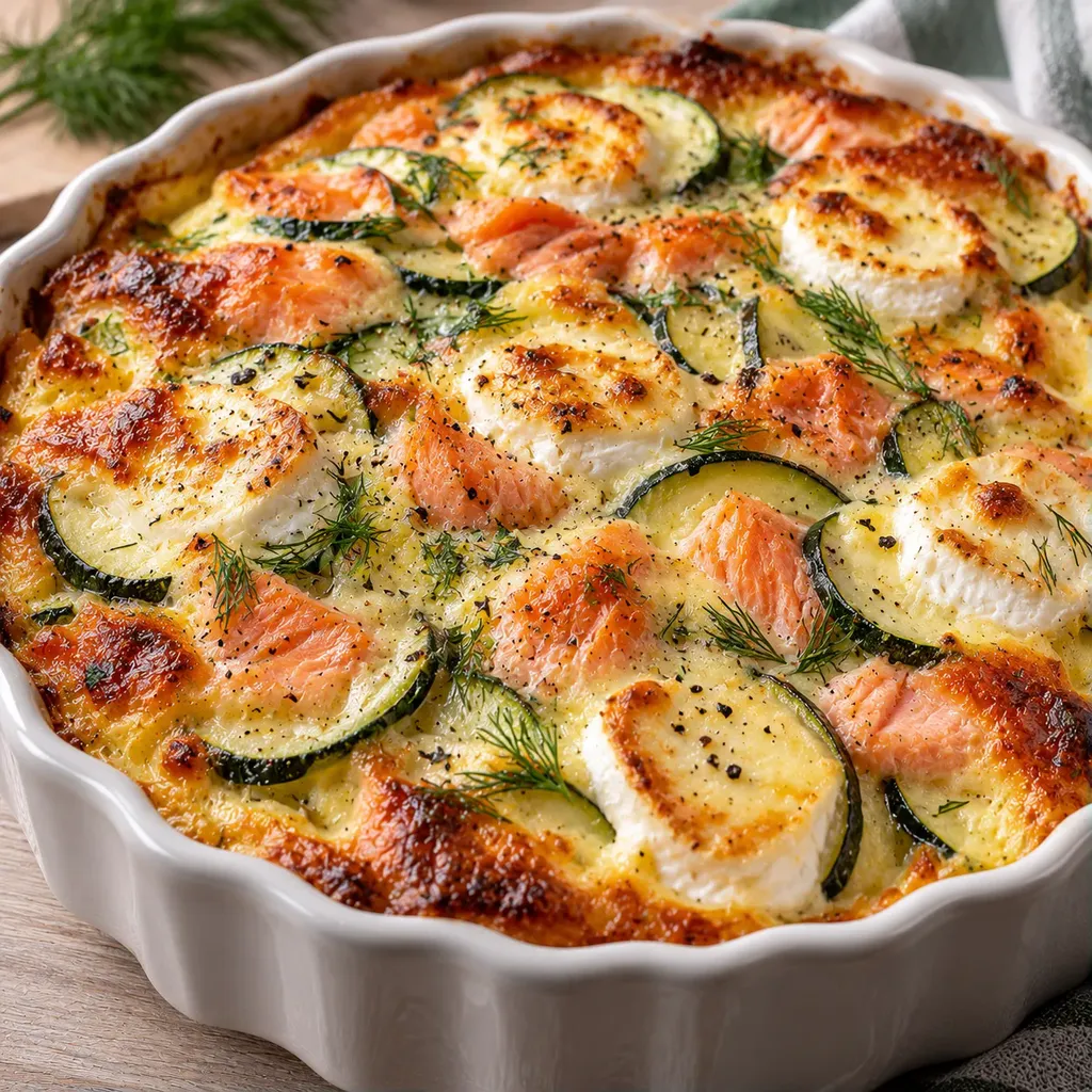 Courgettes saumon chèvre