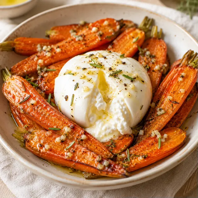 Légumes rôtis & burrata