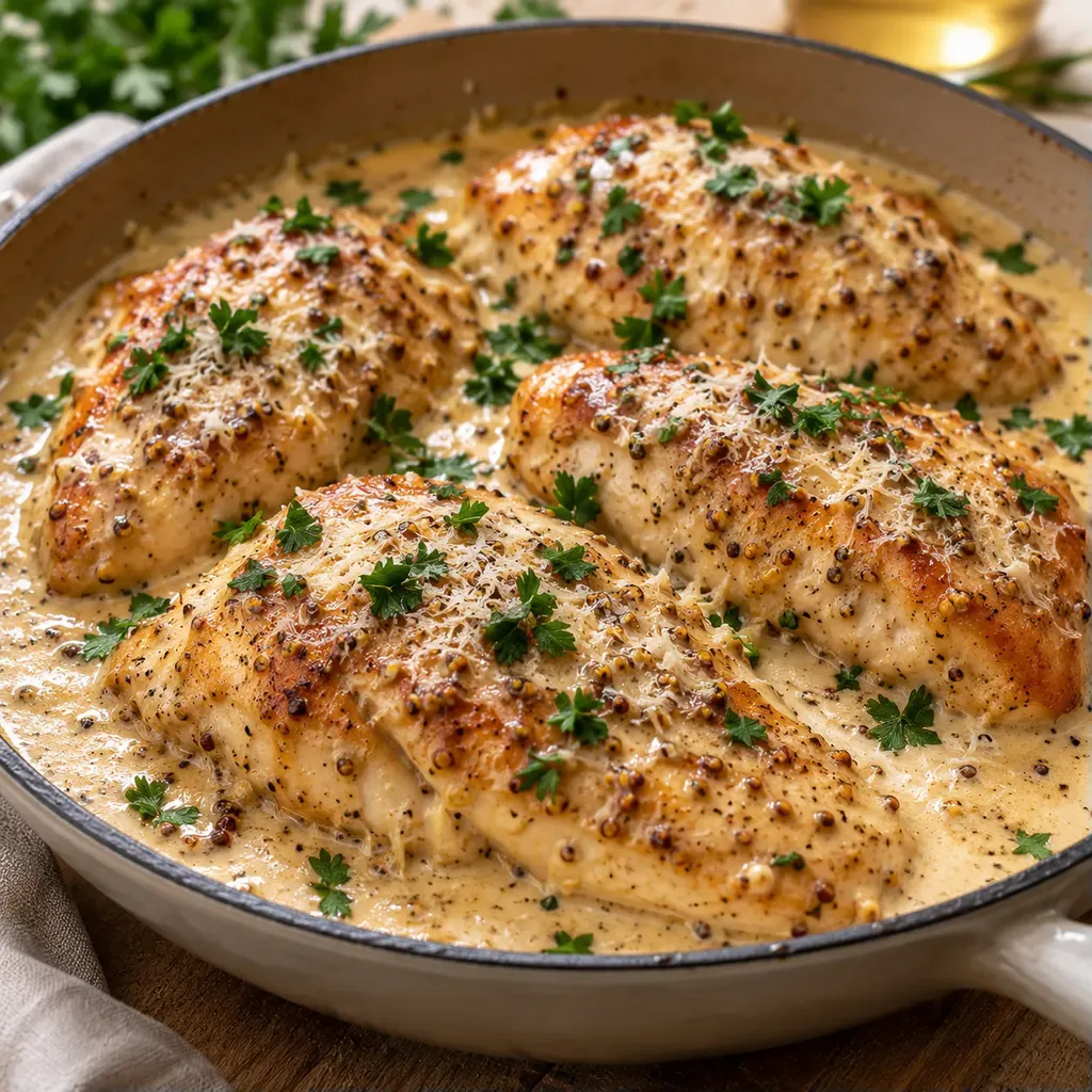 Poulet à la crème