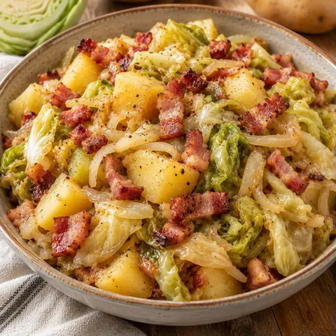 Chou bacon pommes terre