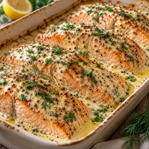 Saumon crème four