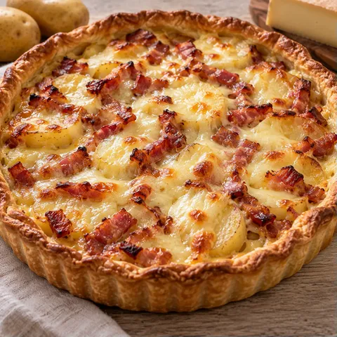 quiche raclette savoureuse