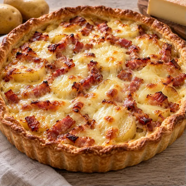 quiche raclette savoureuse