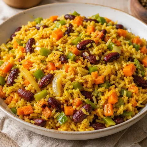Riz créole coco et haricots
