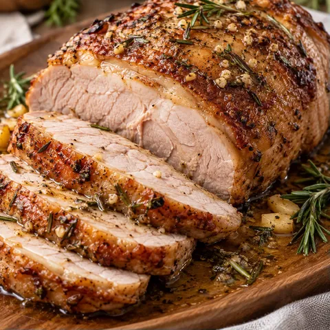 Porc rôti au four