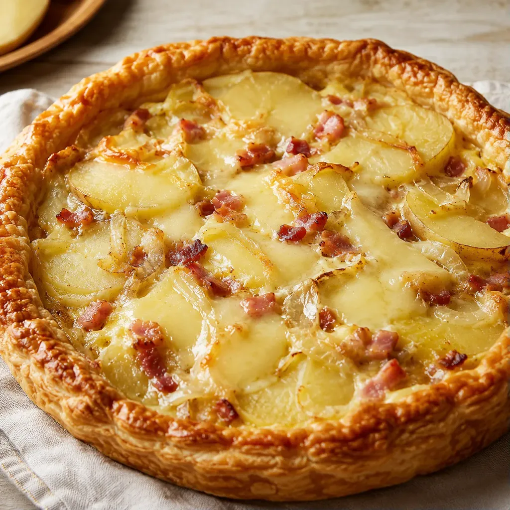 Pommes Terre Camembert Lardons