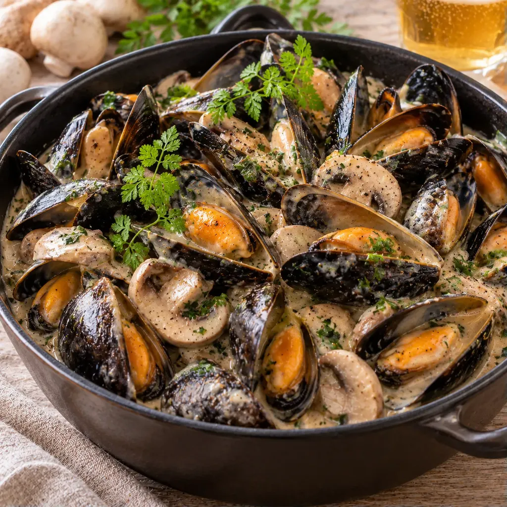 Moules au cidre