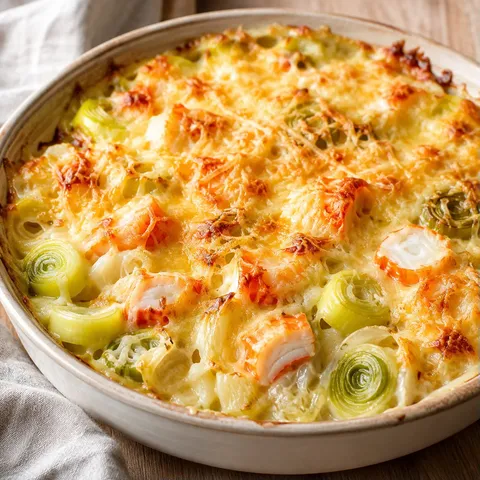Poireaux et surimi