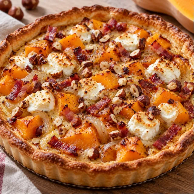 Courge Chèvre Noisettes
