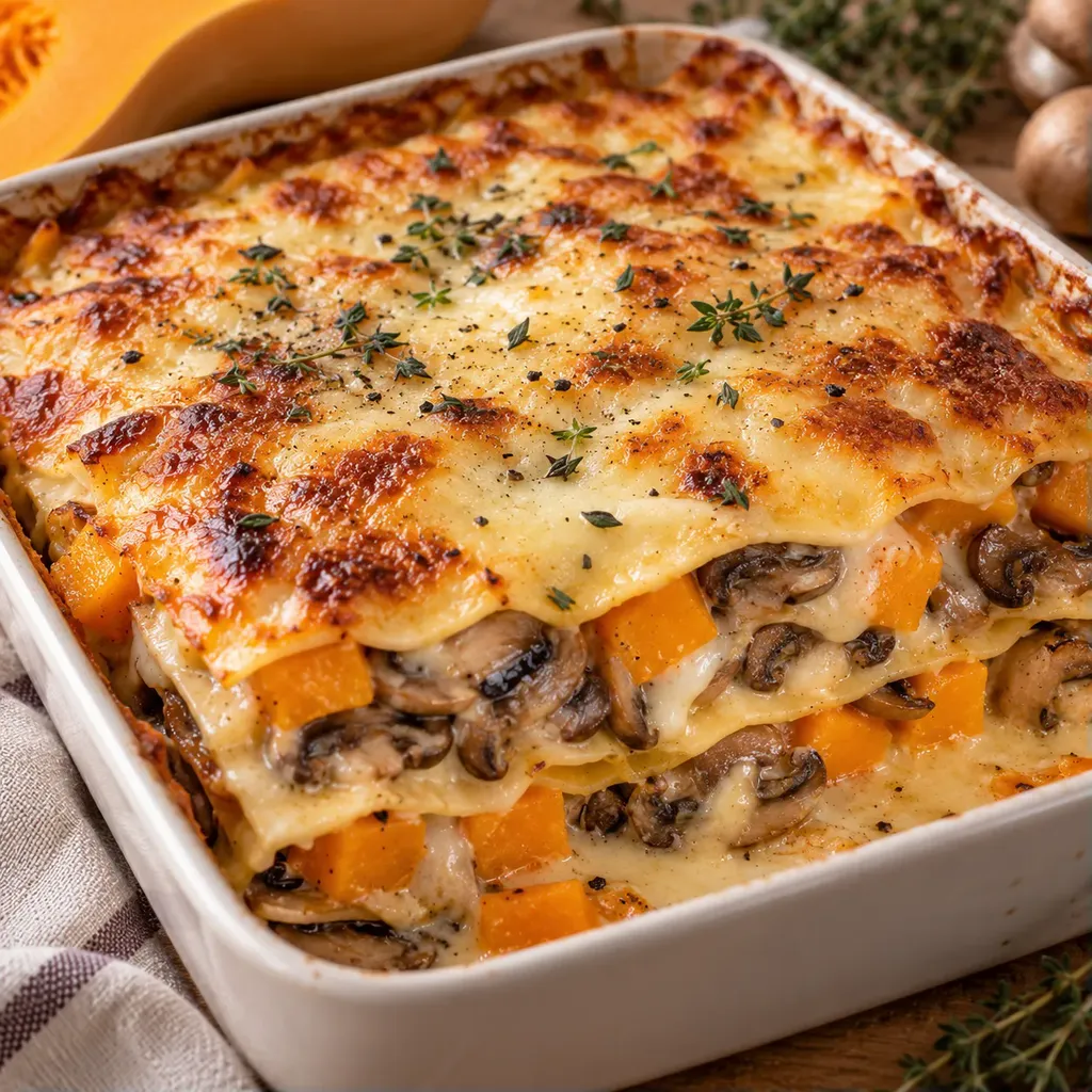 Butternut Lasagnes Champignons