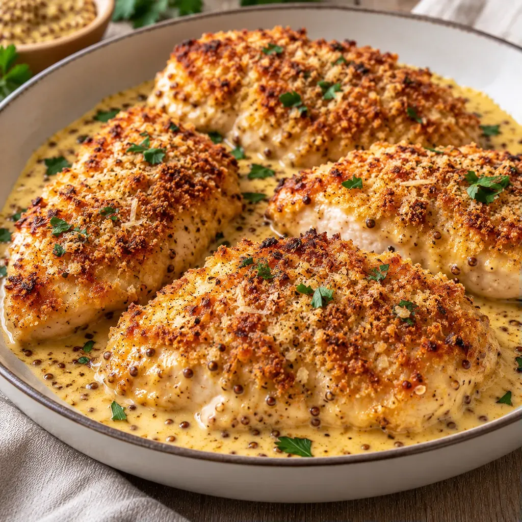 Poulet croustillant parmesan