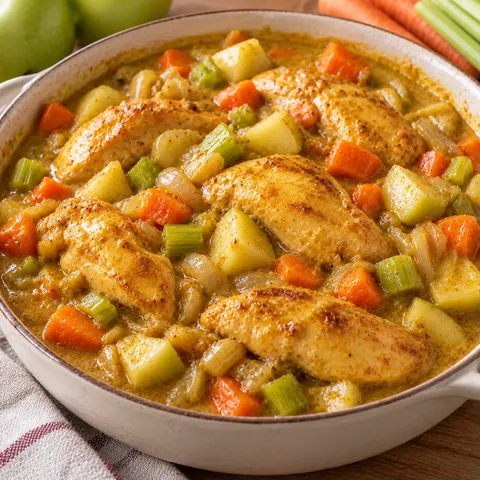 Poulet cari festif