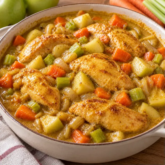 Poulet cari festif