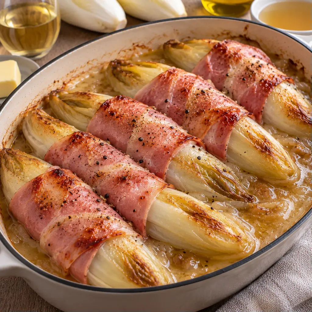 Endives jambon vin blanc