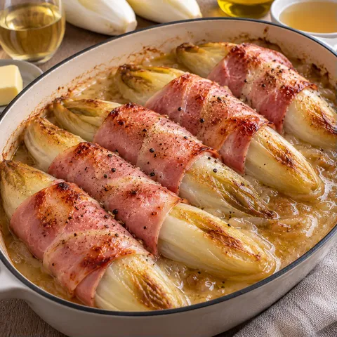 Endives jambon vin blanc