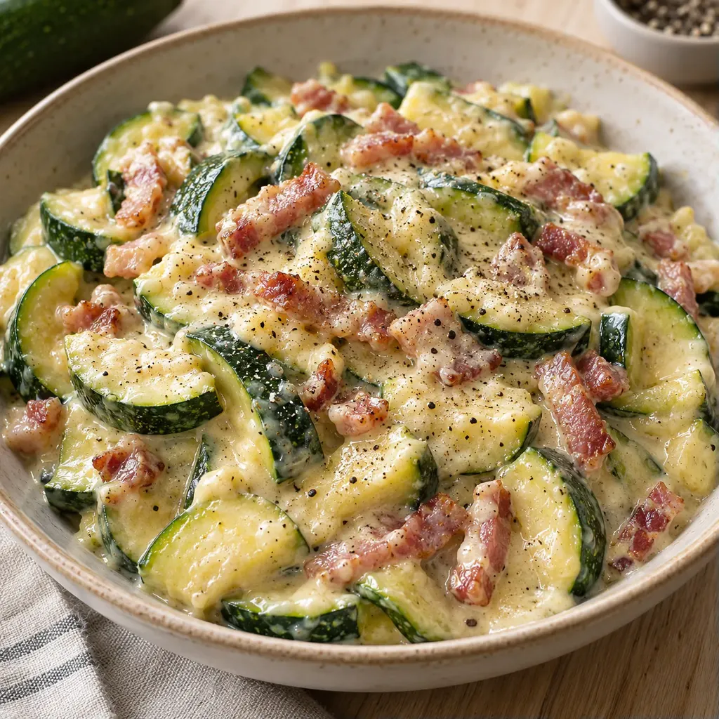 Carbonara Courgettes Crémeux