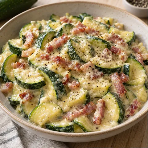 Carbonara Courgettes Crémeux