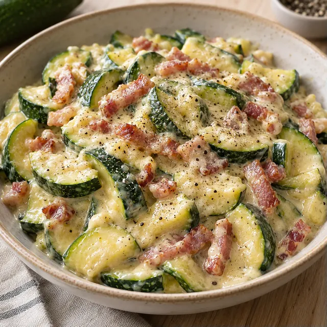 Carbonara Courgettes Crémeux