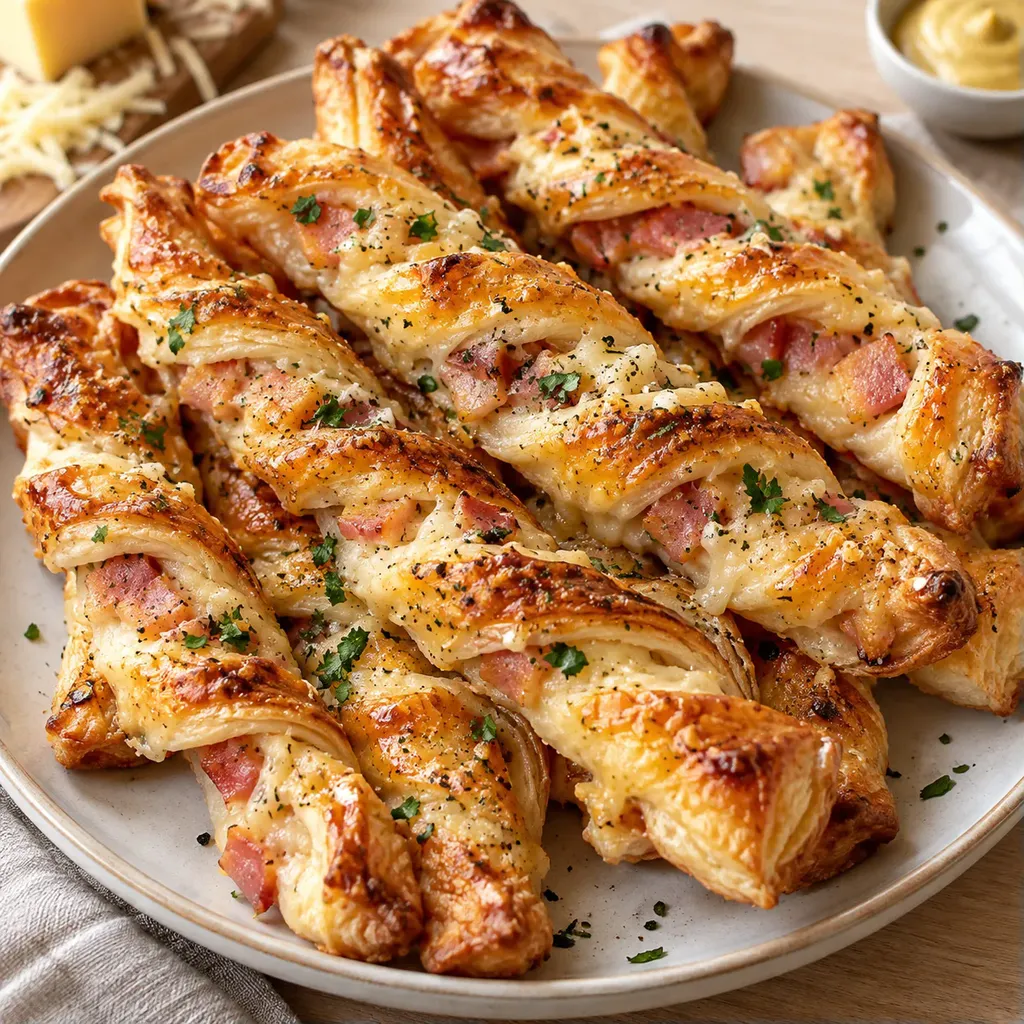 Jambon fromage torsades