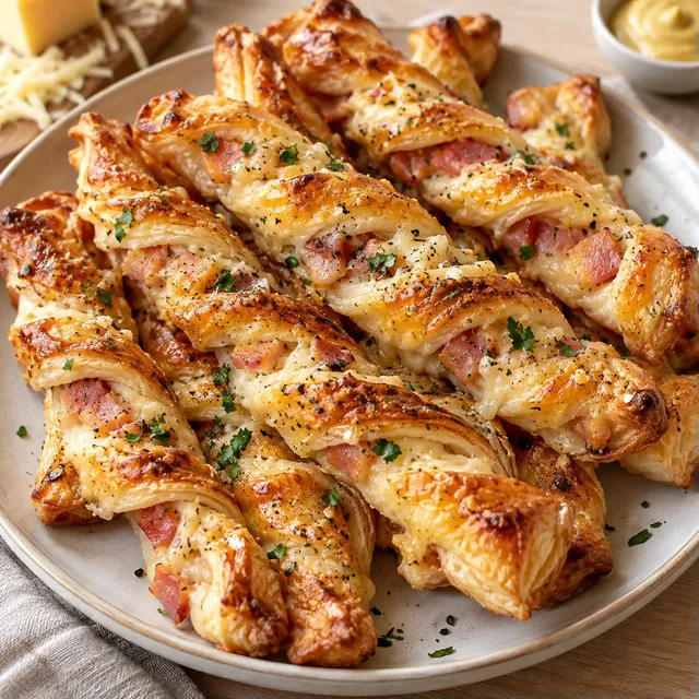 Jambon fromage torsades