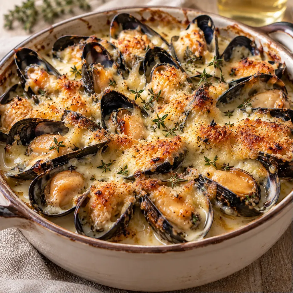 Moules Gratin Crème