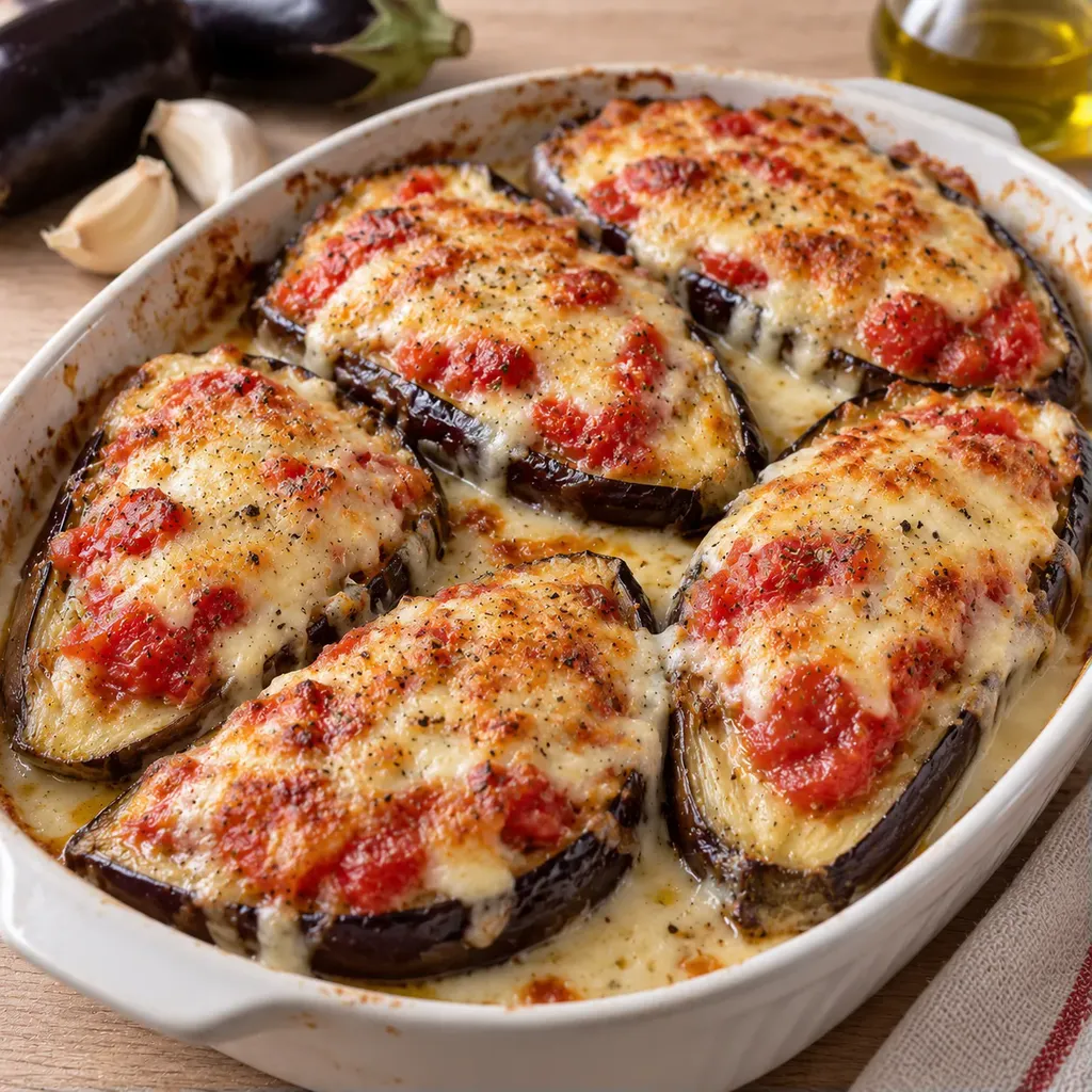 Aubergines tomates béchamel