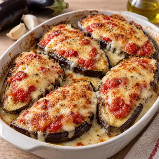 Aubergines tomates béchamel