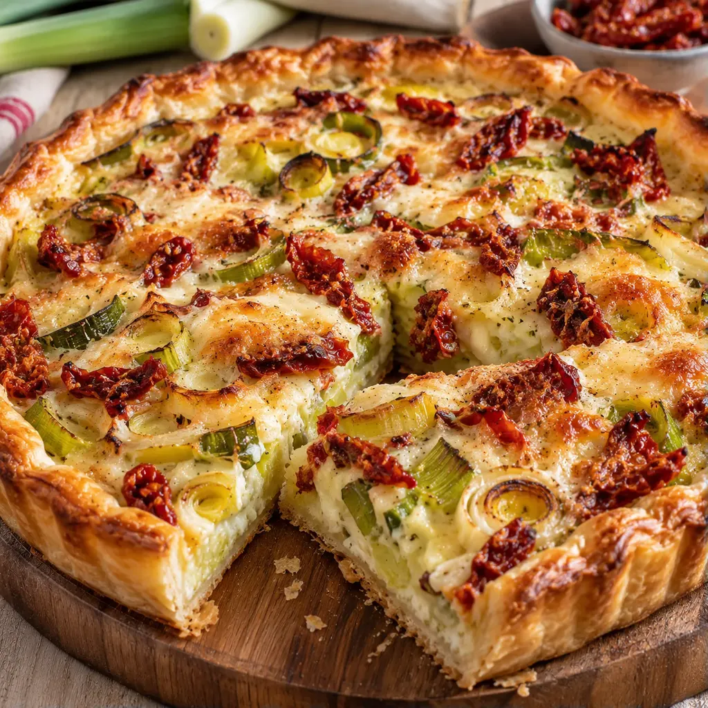 Poireaux tomates fromage