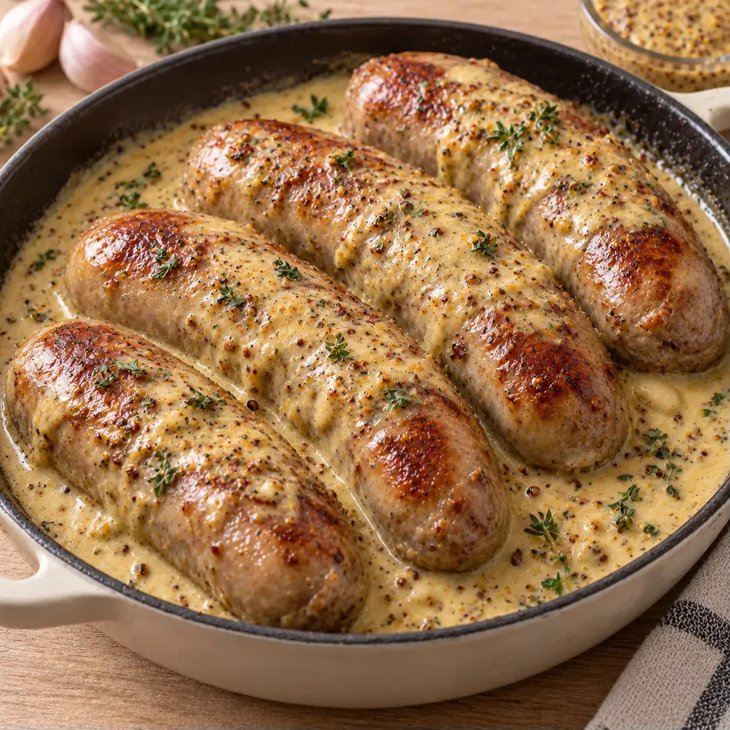 Andouillettes à la moutarde