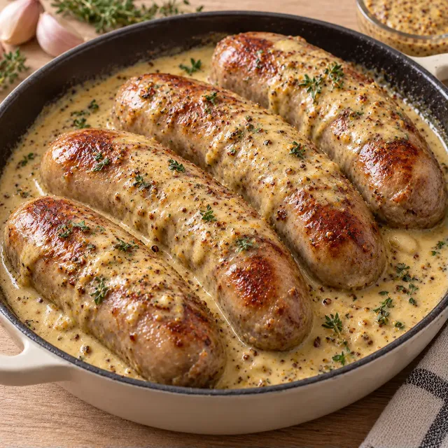 Andouillettes à la moutarde